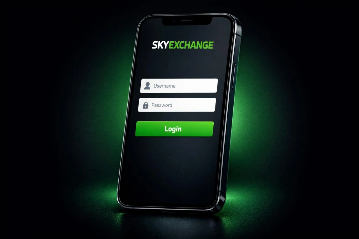 Skyinplay mobile login screen with username and password fields